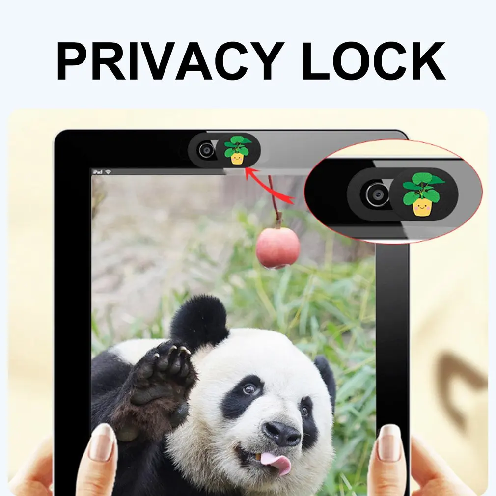 Capa da câmera Webcam Plant Cute, Lens Phone Protective Cover, Camera Masking Sticker, Computer Privacy Cover para Laptop, 6pcs