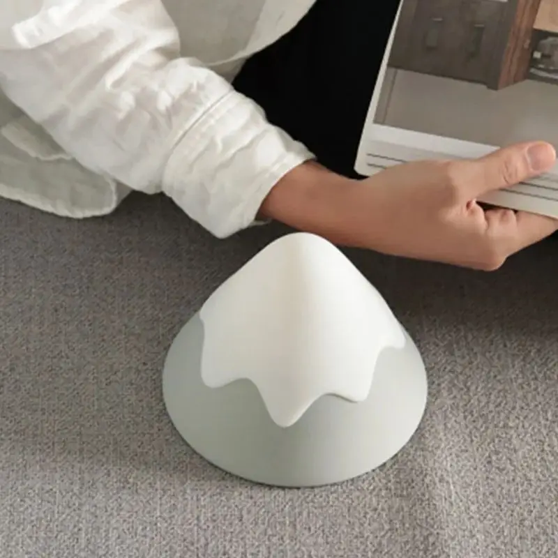 Sạc Đèn Ngủ Núi Tuyết Đèn Tập Điều Khiển & Cài Đặt Hẹn Giờ, Chất Liệu Silicone Mềm, mờ Đèn Bàn Cho Phòng Ngủ