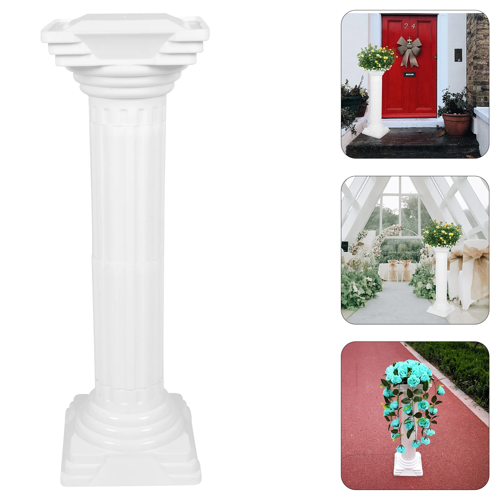 

Roman Column Wedding Plastic Planter Flowerpot Party Supply Pedestal Small Ceremony Decorations