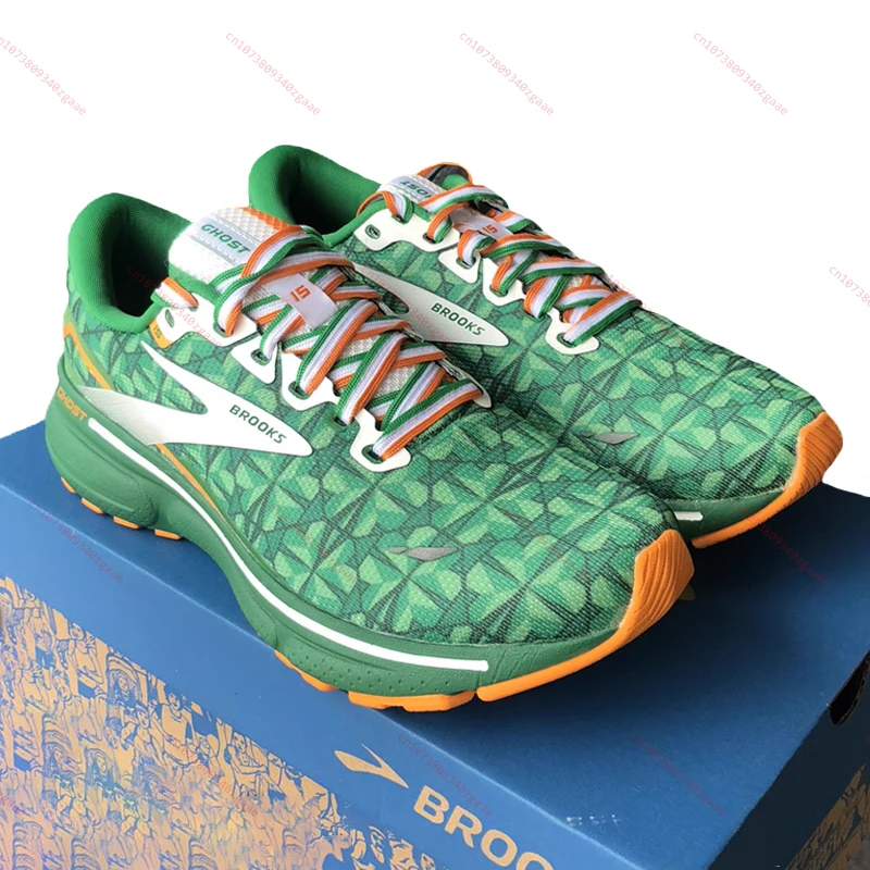 BROOKS Ghost 15 Men Running Shoes Women Sports Shoes Outdoor Non-slip Shock-Absorbing Elastic Marathon Training Sneakers