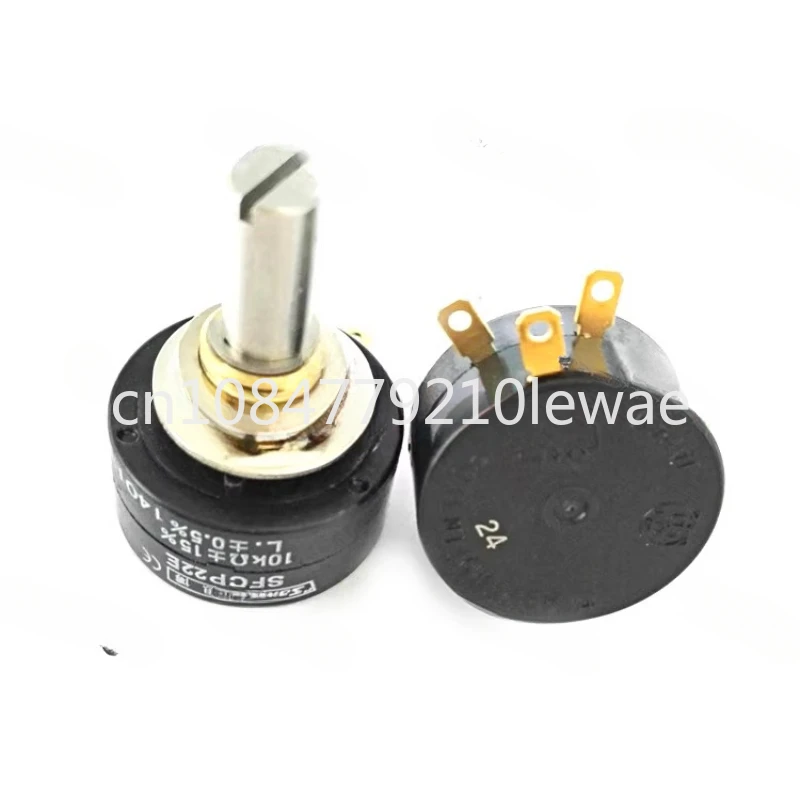 SAKAE SFCP22E Conductive Plastic Potentiometer precise 1K 5K 10K Single circle rotation/Continuous rotation