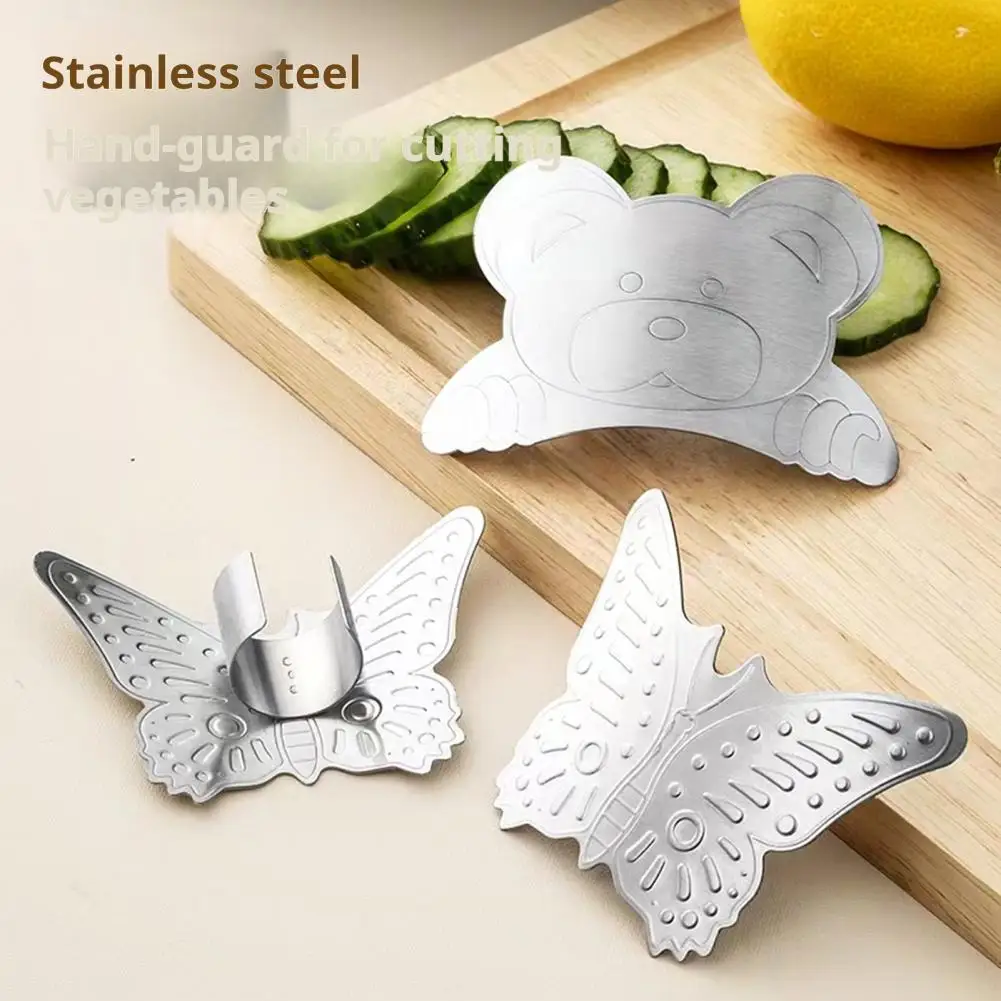 Safe Finger Cutting Tool Stainless Steel Finger Guards for Safe Cutting Adjustable Kitchen Tool for Cooking for Cooking