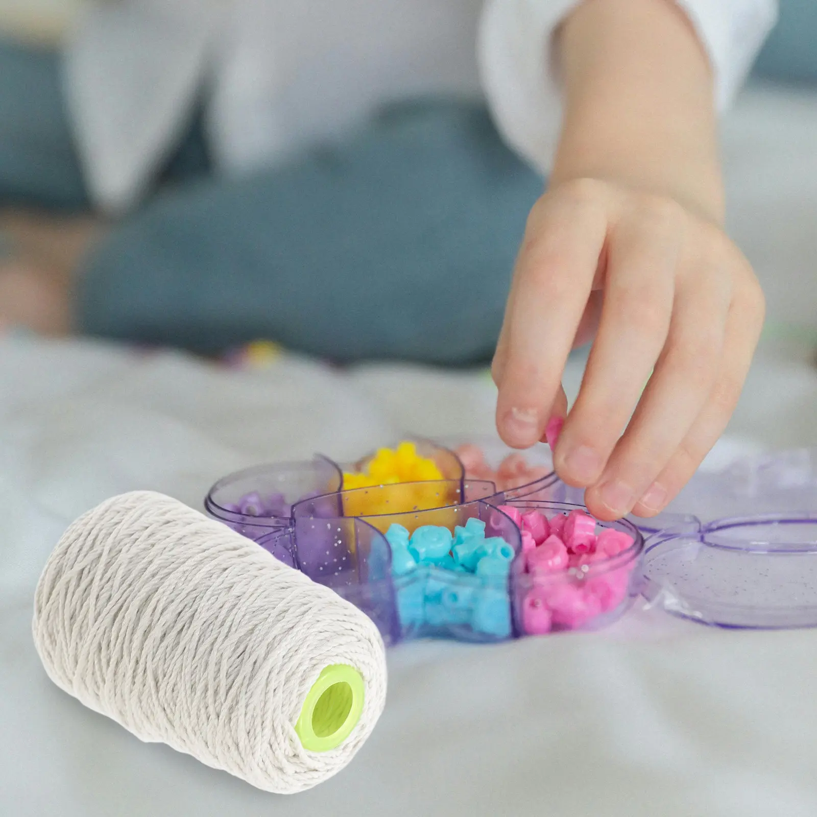 

1 Roll Premium Cotton Twine Heavy Duty Natural Decorative Rope for Gift Wrapping Wedding Crafts DIY Home Decor Packaging Bow