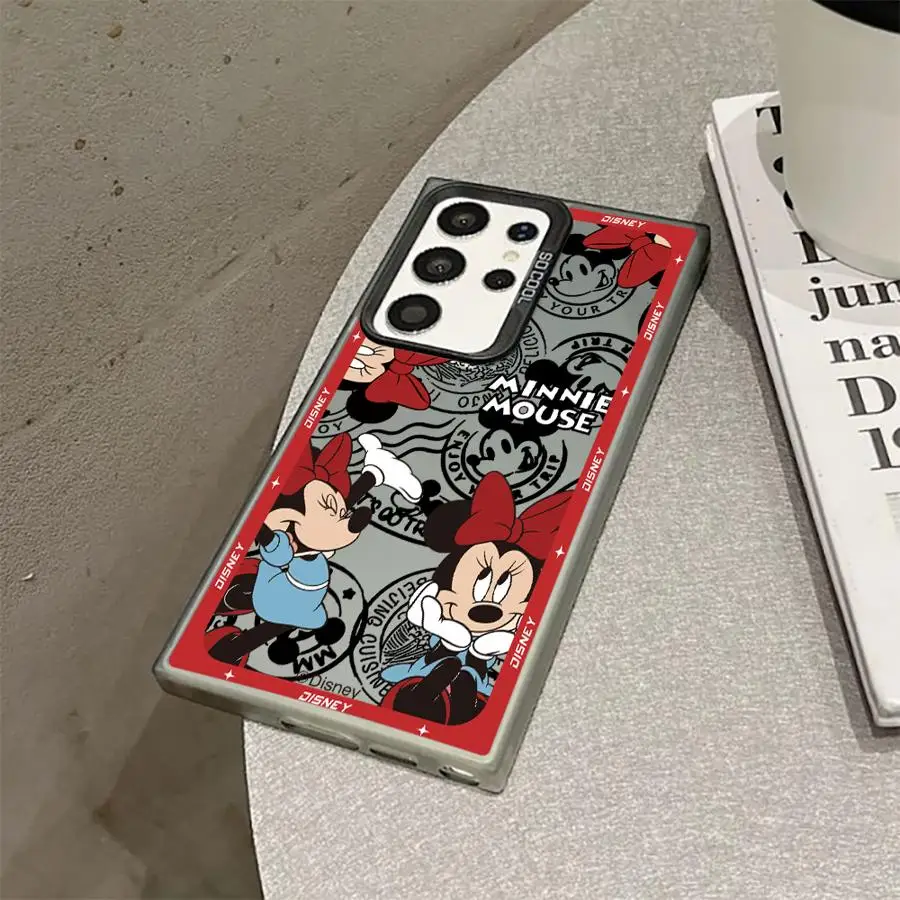 

Чехол для телефона Disney с Микки и Минни Маусом для Samsung Galaxy S25 S23 Ultra S20 S24 FE S22 S21 Plus Note 20, чехол