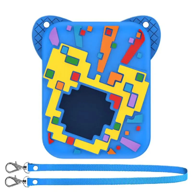 For Bitzee  Silicone Cover For Visual Pet Digital Pet Carrying Case 3D Pattern Digital Pet Carrying Case Protective Skin Sleeve