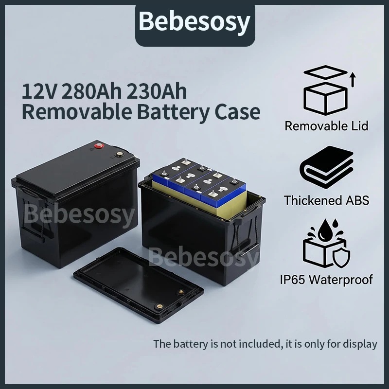 

Waterproof 12V 280Ah 230AH LiFePO4 Battery Case DIY Assembly Box 12V 280Ah LiFePO4 Battery Case DIY Assembly Box