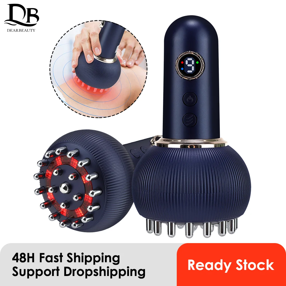 

Electric Meridian Massager EMS Microcurrent Vibration Hot Compress Guasha Scraping Brush Detox Slimming Fat Burner Beauty Health