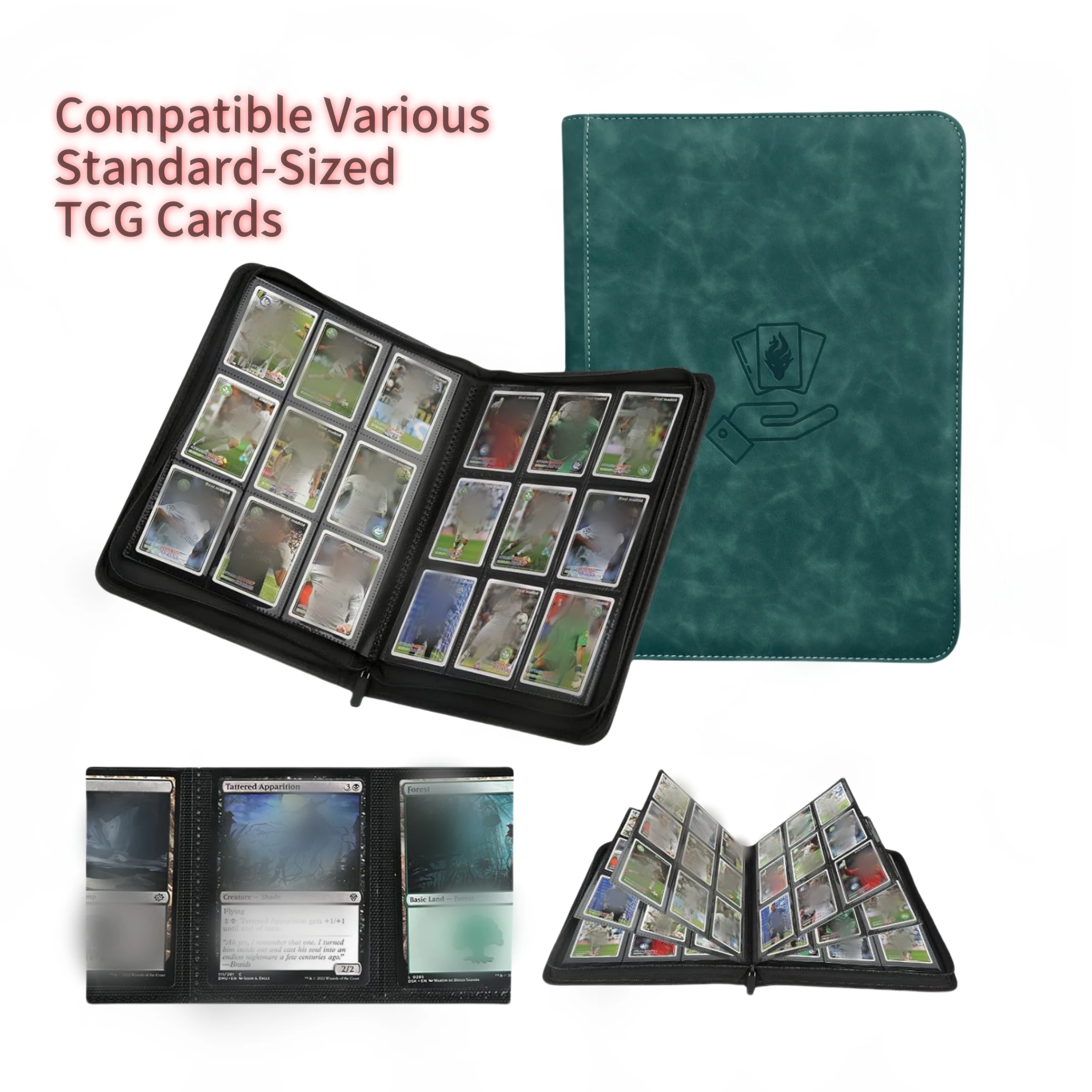 9-pocket kaartbinder, 360 zakken ruilkaartbinder, dubbelzijdige zakcollectiebinder, kaartmap voor MTG, TCG, spelkaarten