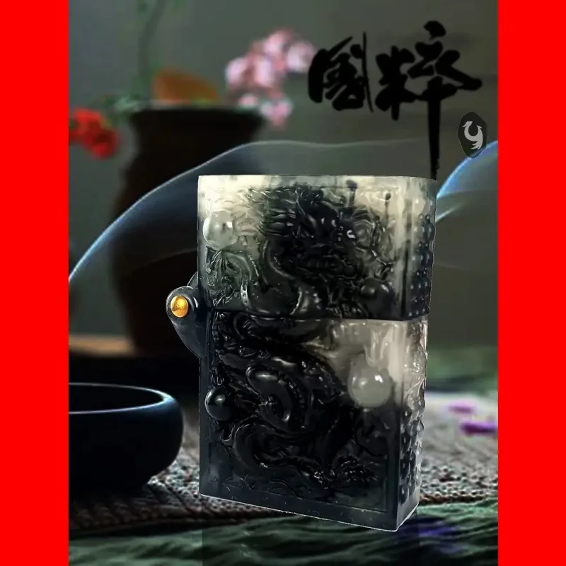 

Jade New High-end Kerosine Lighter, Windproof, Personalized and Creative, High-end Men's Holiday Gift
