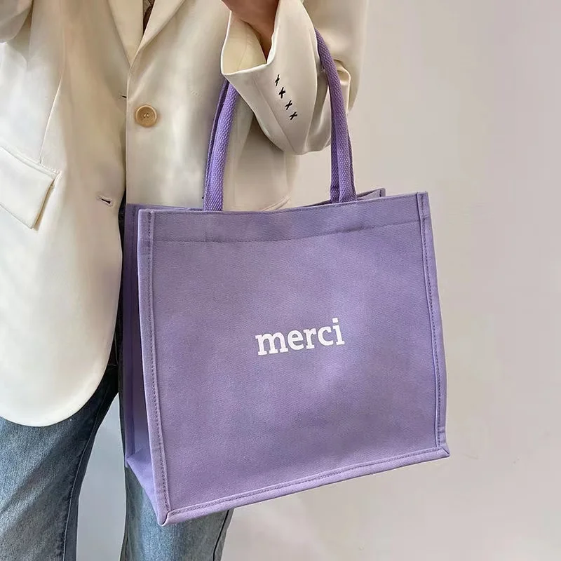 2023 Women Canvas Shoulder Bag Lettering High Quality Casual Handbag Tote Bag Large Capacity Luxury Designer Shopping Beach Bag