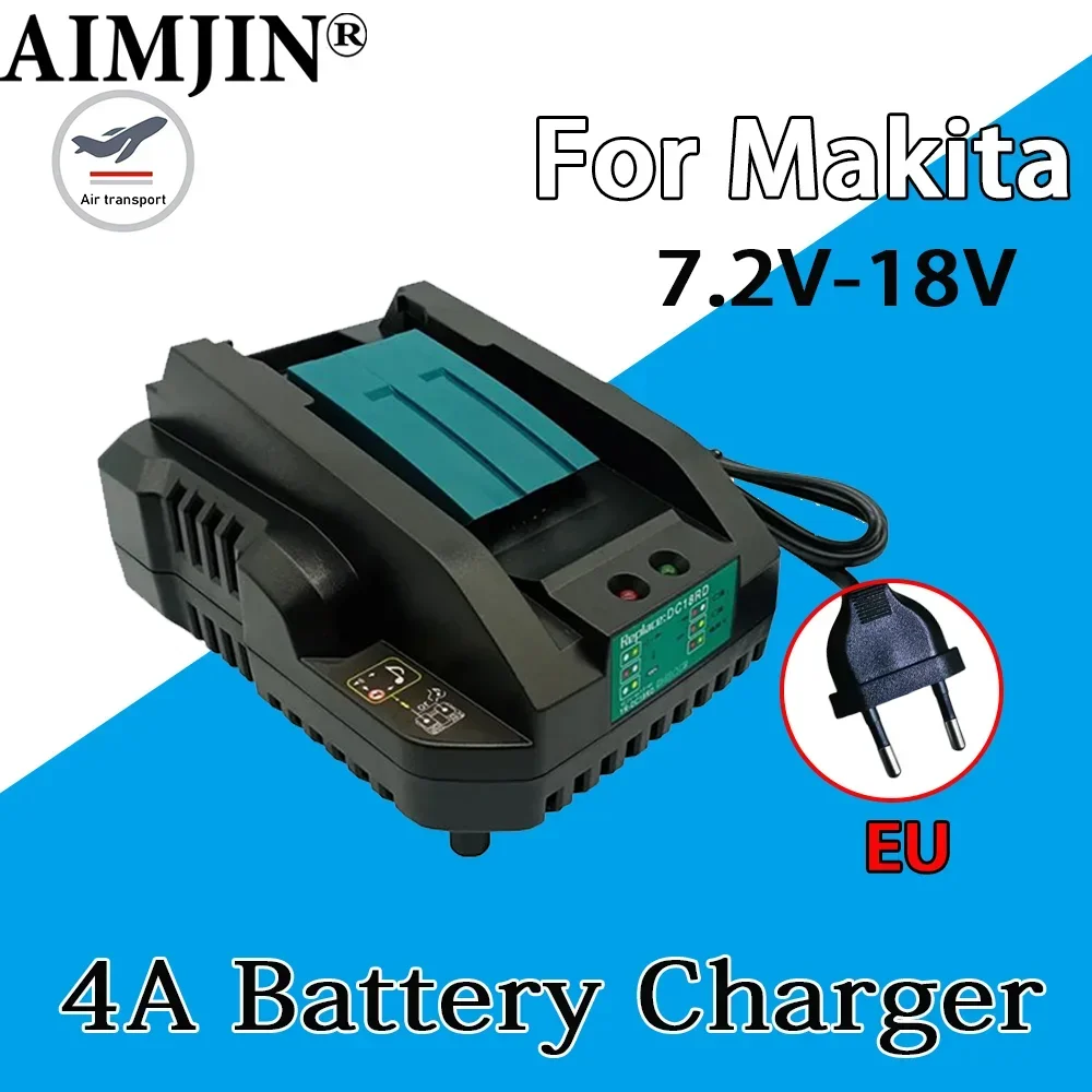 

For Makita Bl1830 Bl1430 Dc18Rc Dc18Ra Power Tool DC18RD 7.2-18V Li-Ion Battery Charger 4A Charging