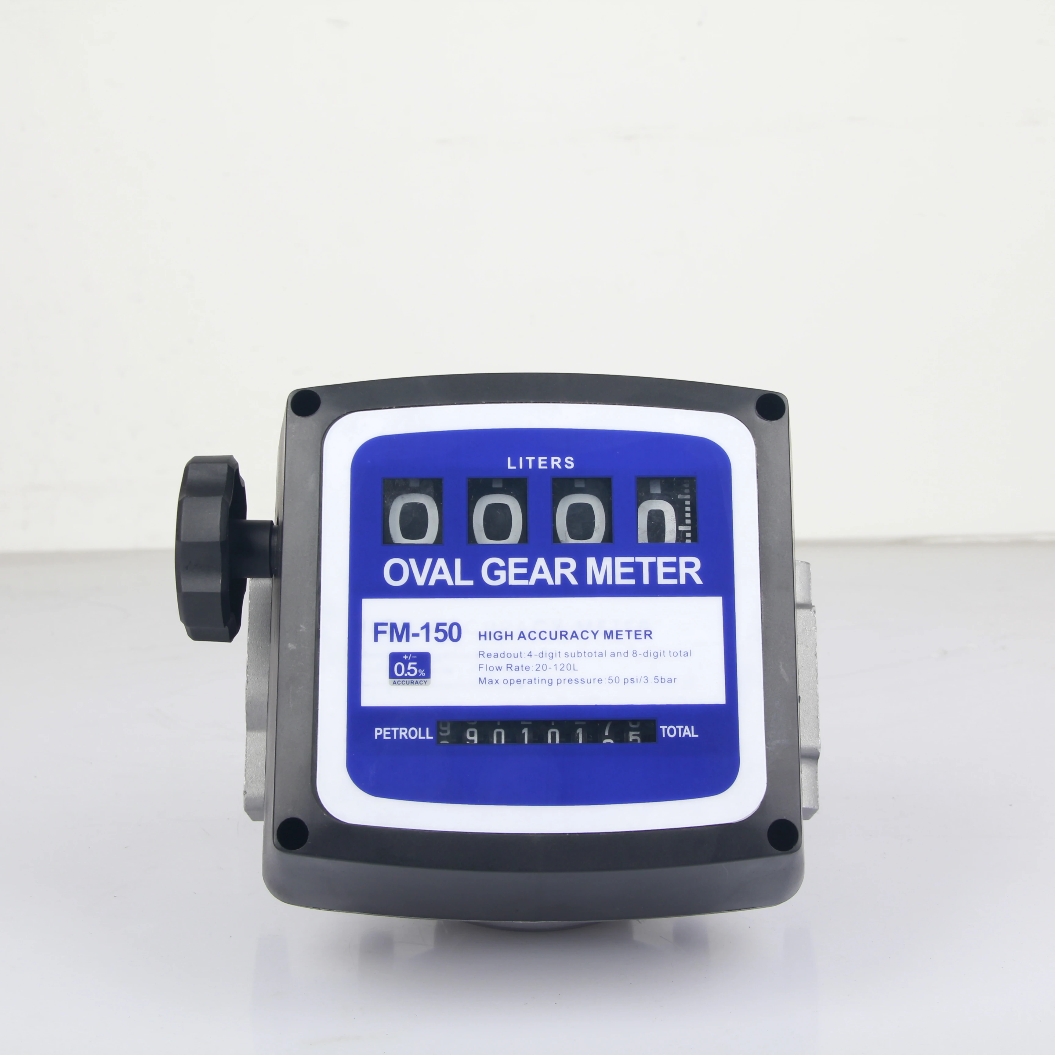 Solid Mechanical Diesel Counter 4-digit Oil Flow Meter FM-150