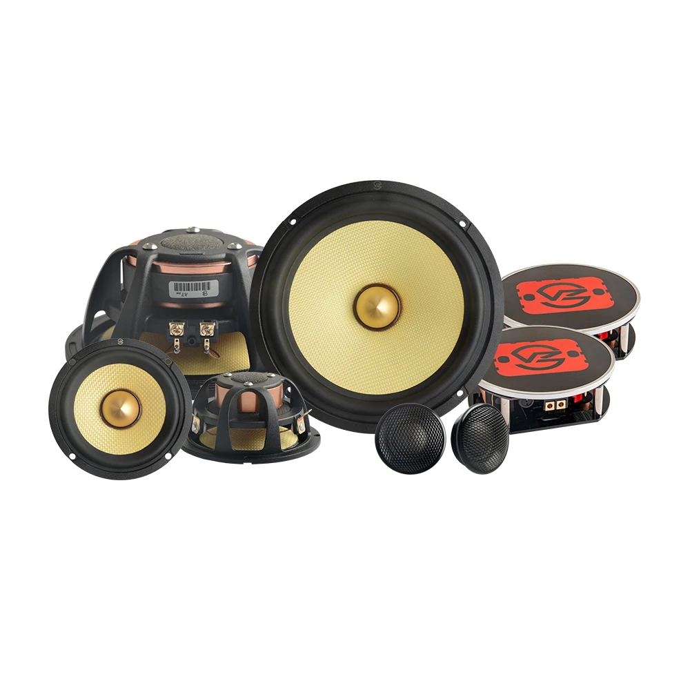 

Car Component Audio Speaker Universal 3-way Speaker System 3-way Car Musical Stereo Full Set Aluminum