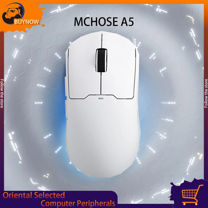 Mchose A5 Wireless Gaming Mouse 26000dpi Bluetooth Triple Mode Paw3395 Esports Fearless Agreement Ag Esports Ultra Lightweight