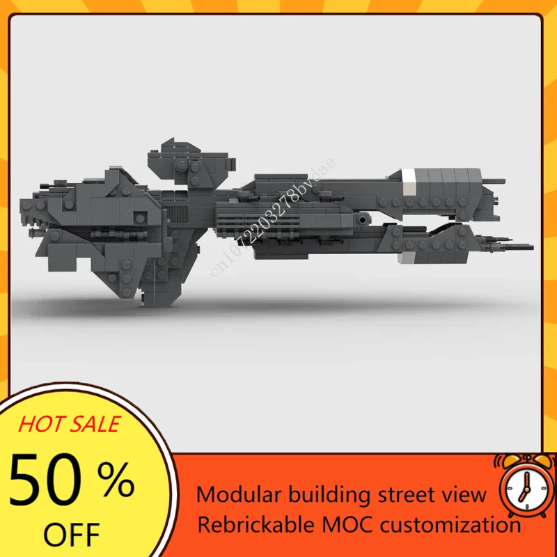 550PCS 맞춤형 MOC 우주 전투 UNSC 파리급 중함함 모델 맞춤 퍼즐 DIY 조립 크리스마스 장난감 생일 선물