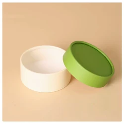 5pcs/lot Food grade cake paper package,Rare cheesecake box Basque Cheese package,Avocado Green Champagne round jar can be frozen