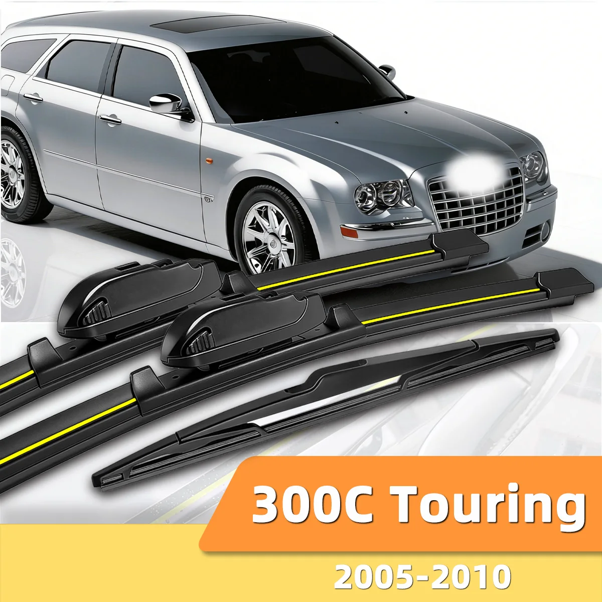 

3PCS Front And Rear Windshield Wipers Suitable For Chrysler 300C Touring 2005-2010 Automotive Windshield Accessories 2007 2009