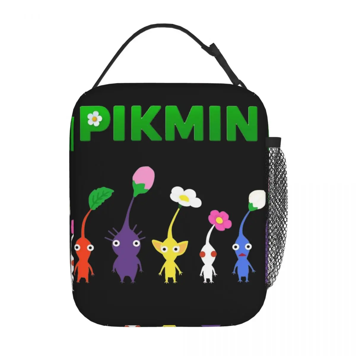 Pikmin Green Logo Product Insulated Lunch Bag For School Office Novelty Food Box Portable Cooler Thermal Bento Box