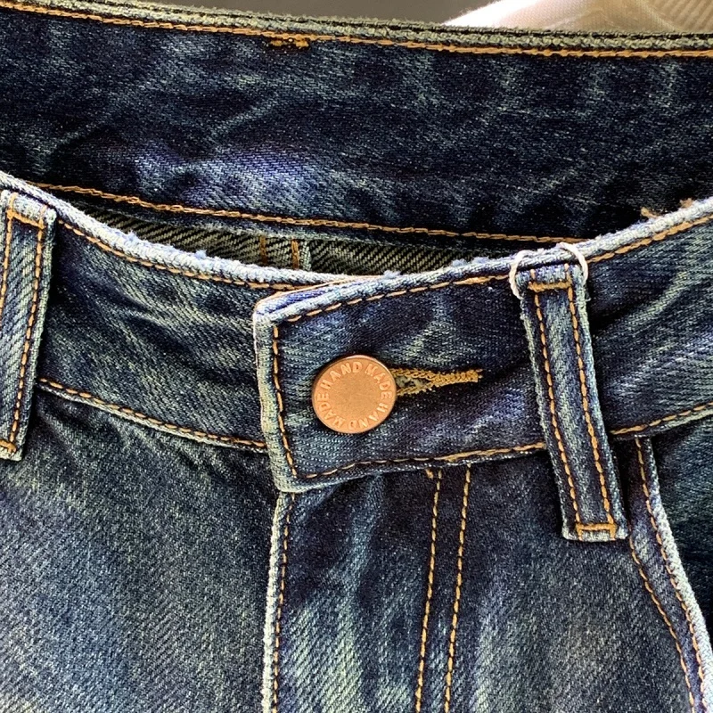 Retro High-End Simple Fashion Brand Jeans Men's Spring and Autumn Street Casual Loose Harem Wide-Leg All-Matching Trousers