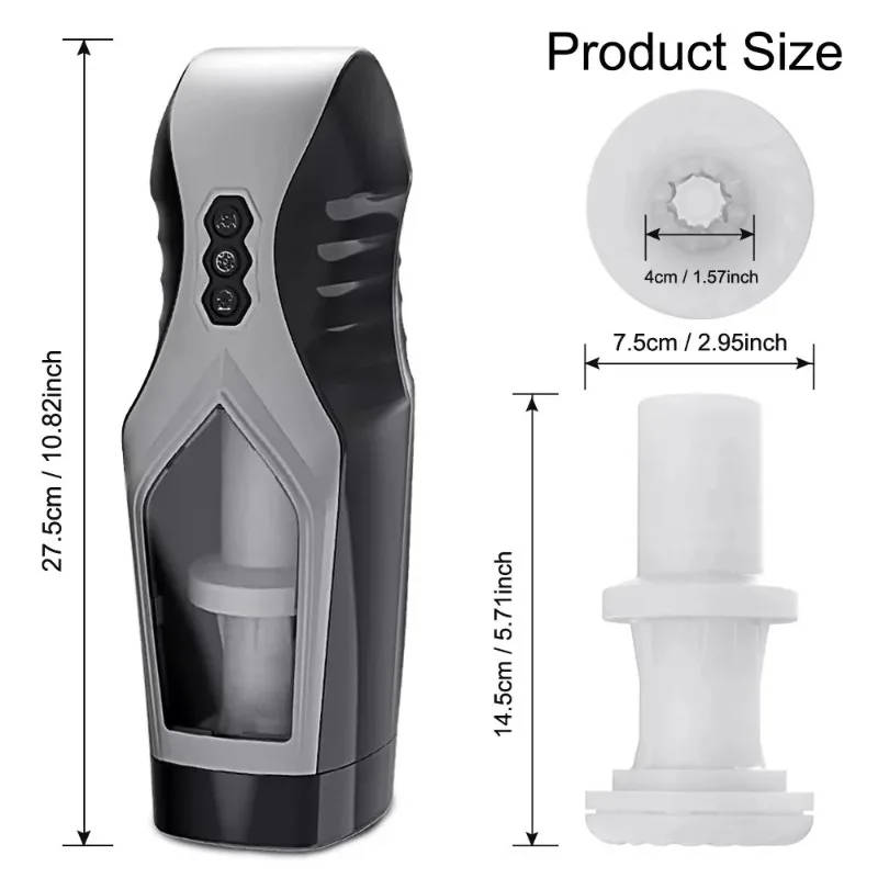 2026Men Automatic Sucking Masturbator Thrusting Vibration Penis Pump Trainer Cock Glans Blowjob Vacuum Stimulator Adult Male