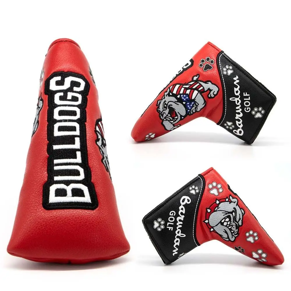 Closure Accessories Golf Putter Cover Golf Head Cover Bulldog Golf Headcover Golf Mallet Putter Cover Putter Headcover