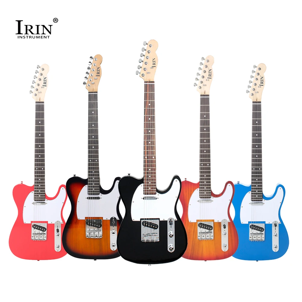 

IRIN 39 Inch Electric Guitar 6 String 22 Frets Basswood Body Maple Neck Handmade Guitarra with Guitar Parts & Accessories