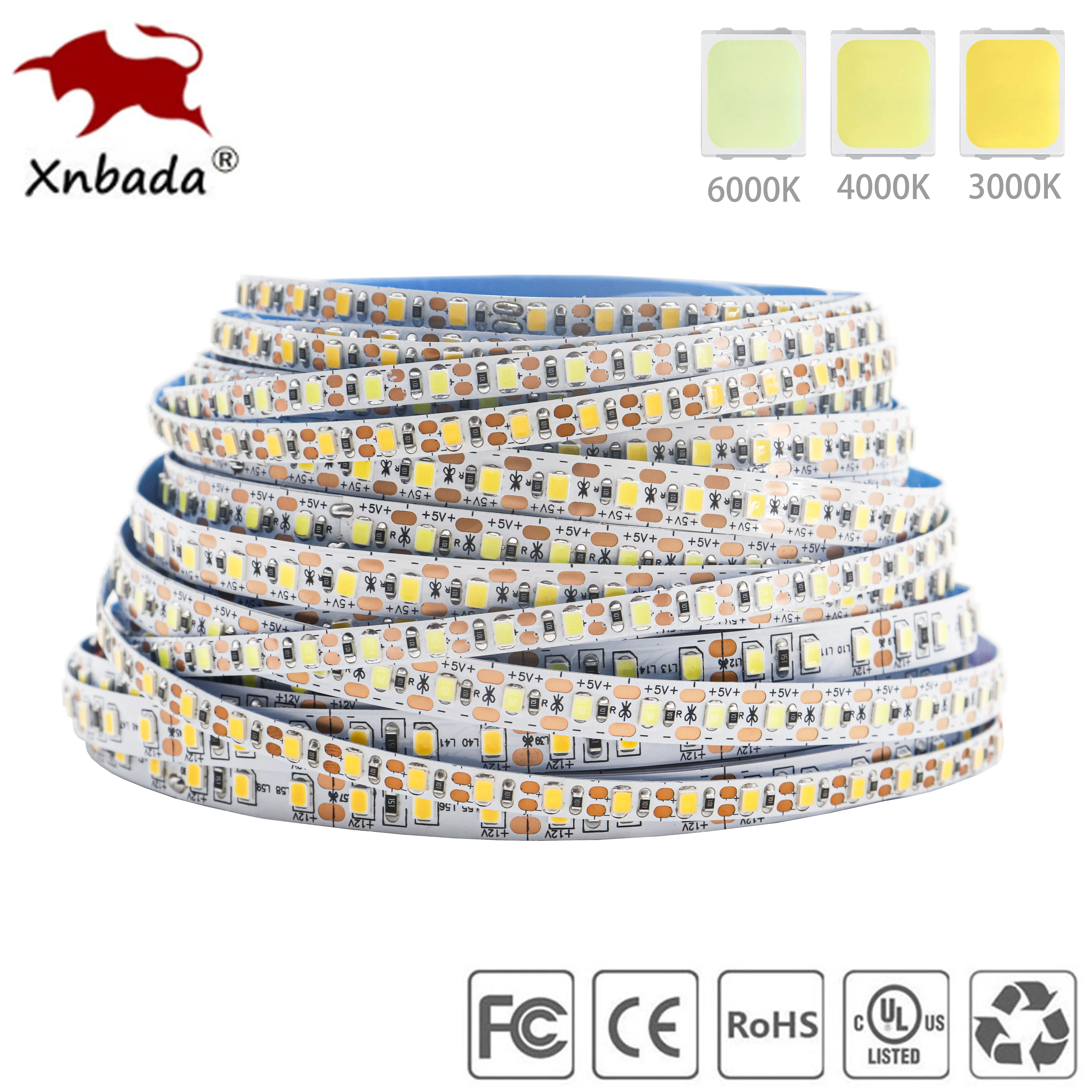 5M 2835SMD LED Strip 60/120Leds/m White/Nature White/Warm White Flexible and Cuttable Soft Light Tape Ribbon Home Decor DC5/12V