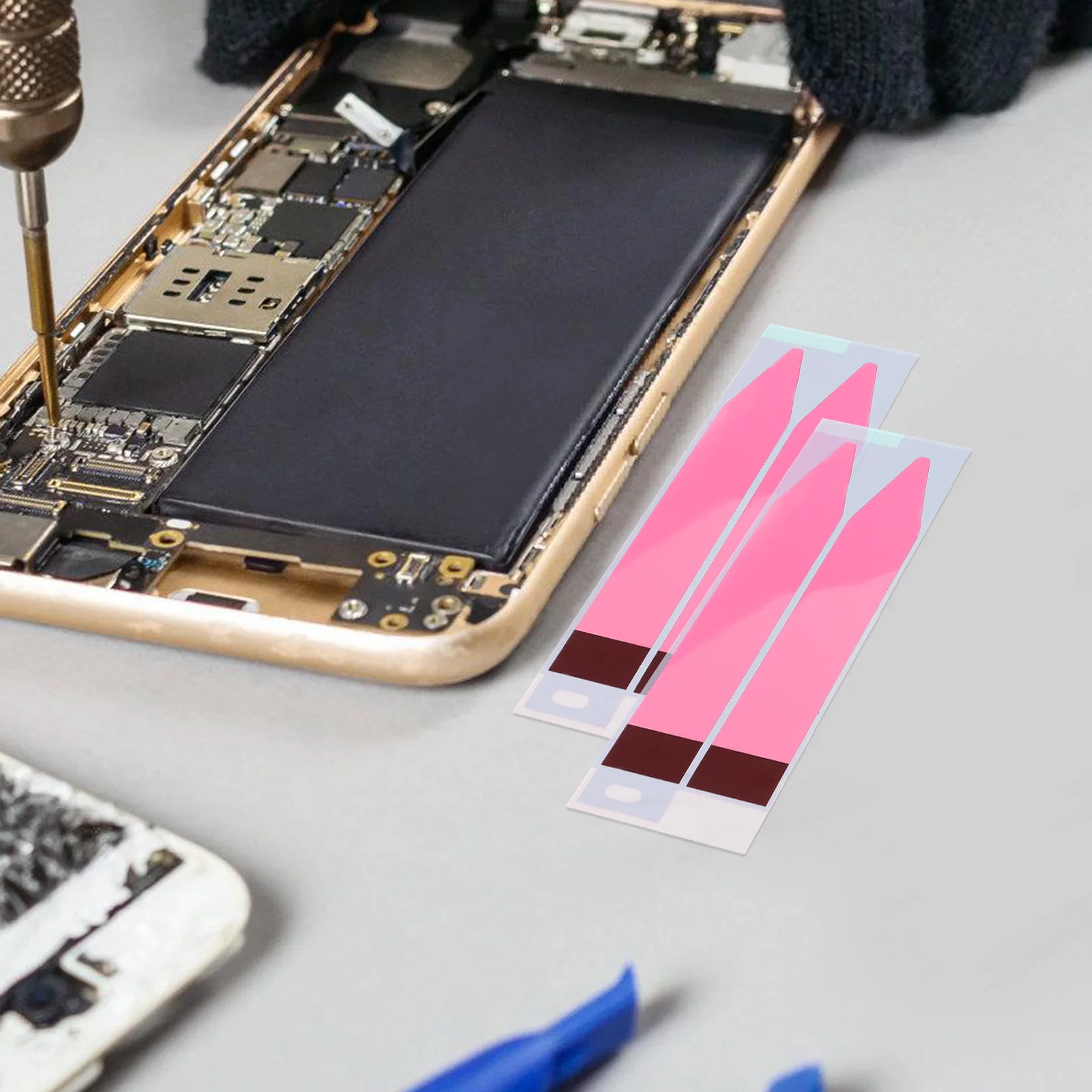 

24pcs Back Adhesive Strips Replacement For Phone Tape Strong Hold Types Sticker Sealing Material