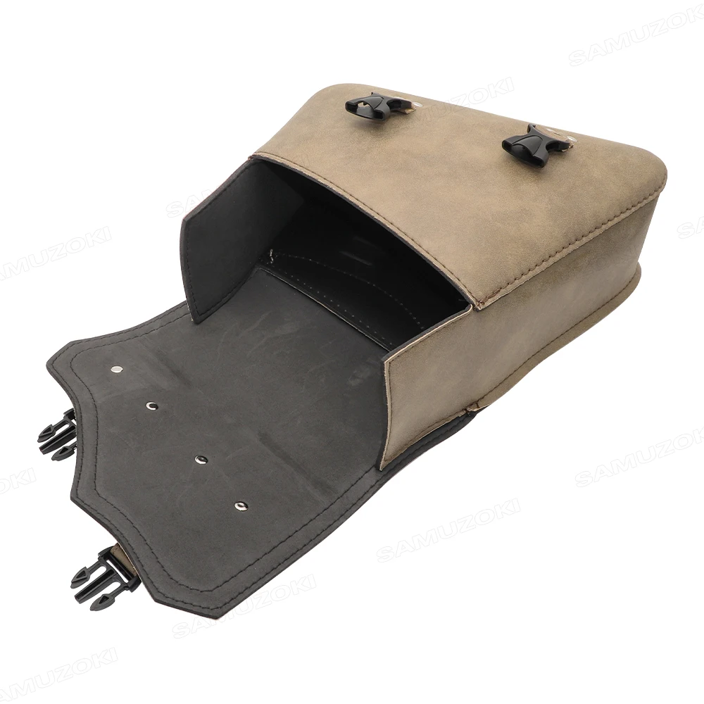 Motorcycle Waterproof Bag Motorcycle Saddle Bags Pu Leather Motorbike Side Tool Bag out door Luggage For Sportster XL 883 1200