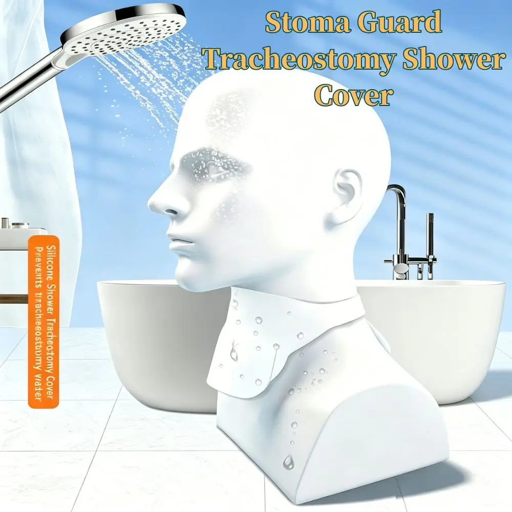 Stoma Guard Tracheostomy Shower Cover – Waterproof Silicone Neck Protection for Post-Tracheotomy Patients