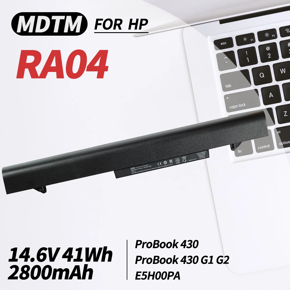 

RA04 708459-001 Battery for HP ProBook 430 G1 G2 Series 707618/745416-121 745662-001 768549-001 HSTNN-IB4L HSTNN-IB5X HSTNN-W01C