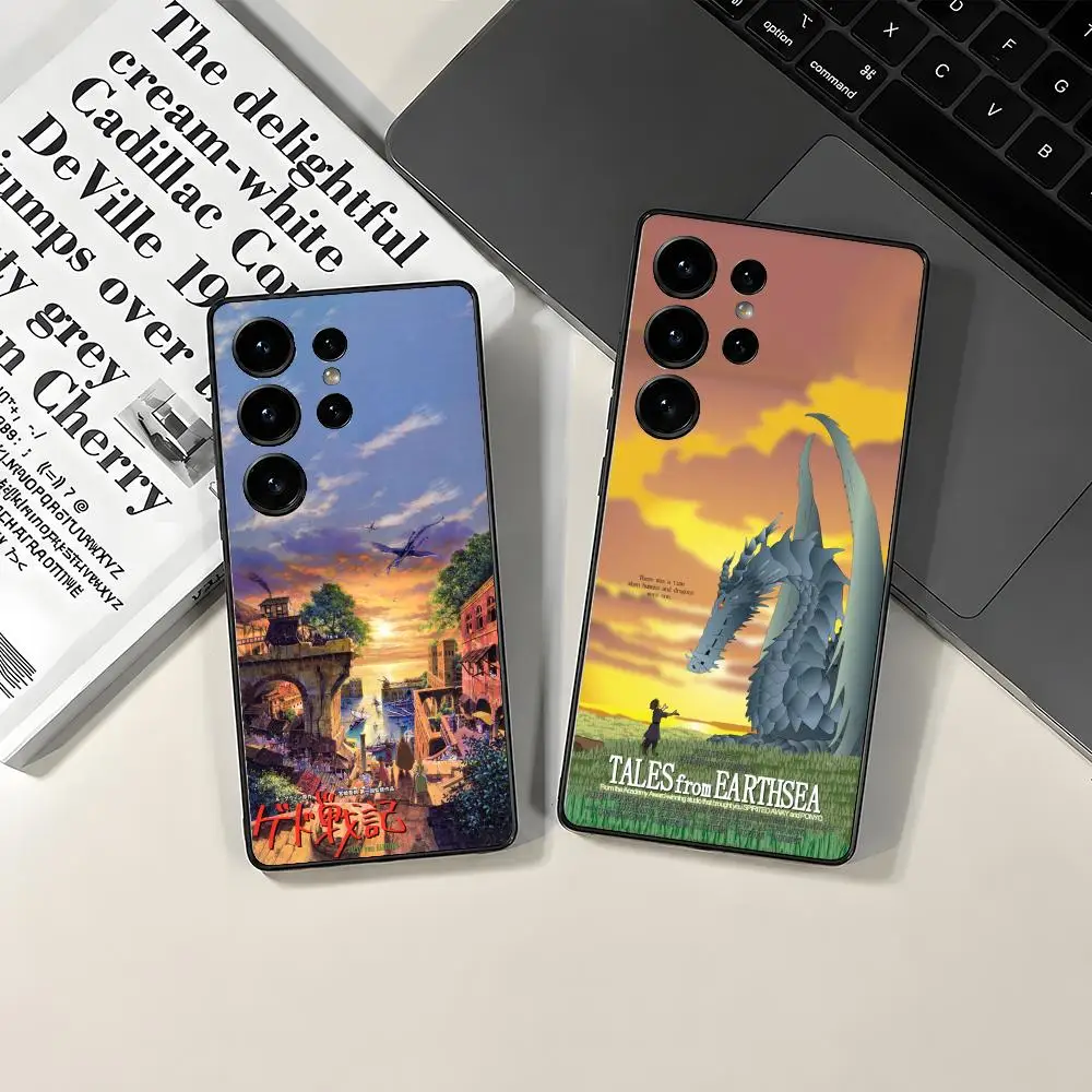 T-Tales from E-Earthsea Phone Case For Samsung Galaxy S26 S25 Ultra Plus Phone Case Satin Glossy Colorful Protective