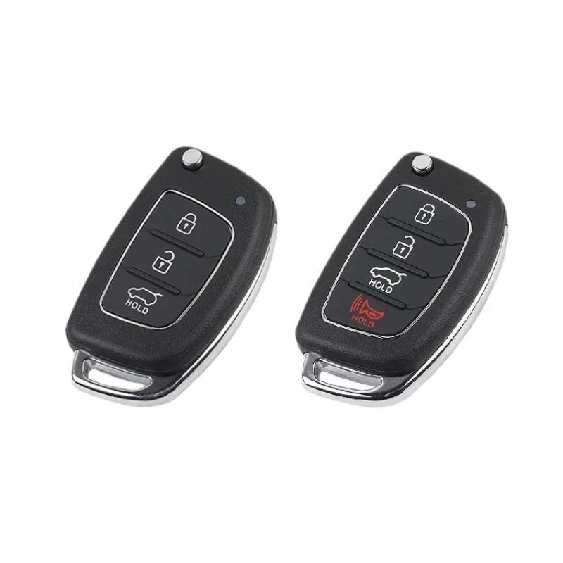 Sostituzione Flip Folding Key Case 3 4 pulsanti Car Remote Key Shell per HYUNDAI Mistra Santa Fe Sonata Tucson Accent I30 I40 I45