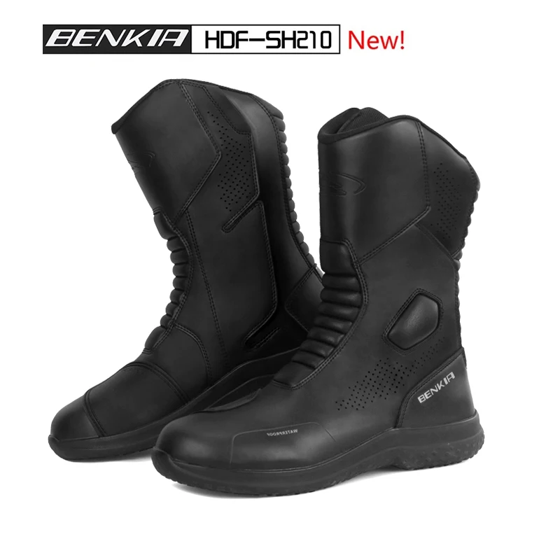 BENKIA Motorcycle Riding Boots Men's and Women's Competitive Anti-fall Ventilate Racing Equipment Thigh-high Motorcycle Boots