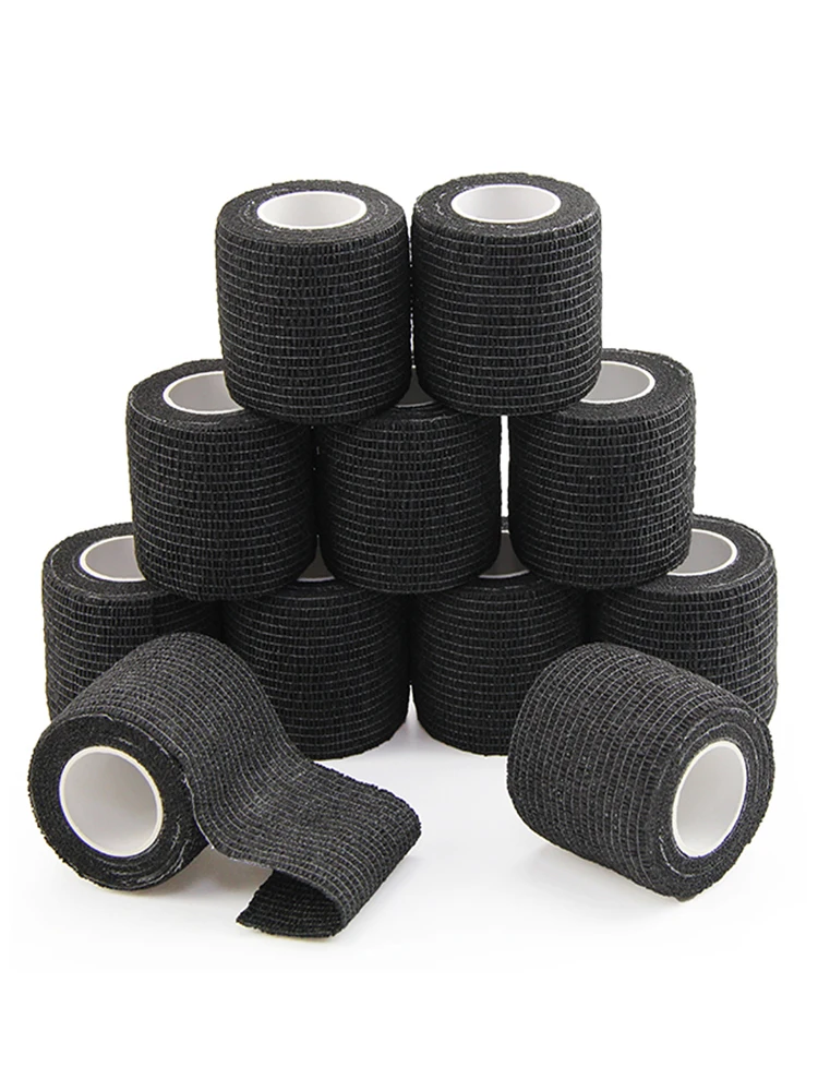 

Disposable Self Adhesive Elastic Bandage 5cm*4.5m for Handle Tube Tightening Tattoo Accessories Gauze Tape First Aid Tool