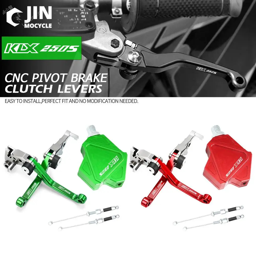 

For Kawasaki KLX250S 2008 -2019 2020 Motorcross Accessories CNC Stunt Clutch Lever Easy Pull Cable System Brake Clutch Levers