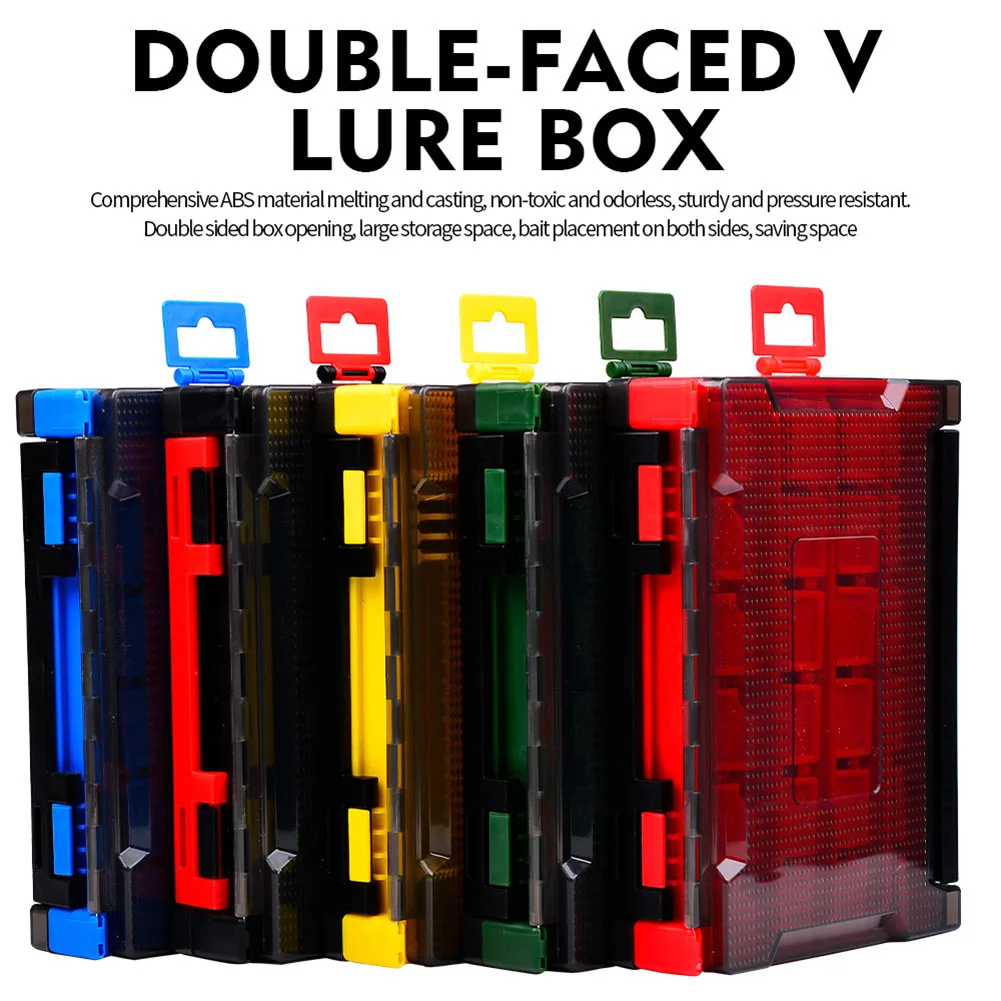 

Double Layer Lure Box Portable Fishing Lure Tackle Boxes Fishing Storage Case Outdoor Fishing Accessories Durable Practical