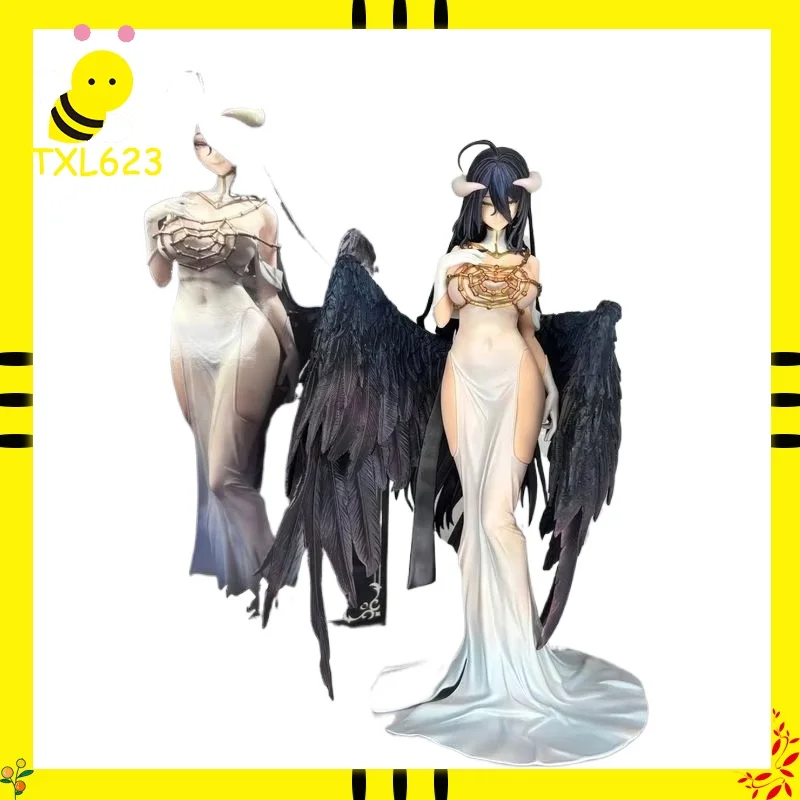 

Overlord Albedo GK Statue 24cm Pure White Resin Figurine Anime Collectible Desktop Decor