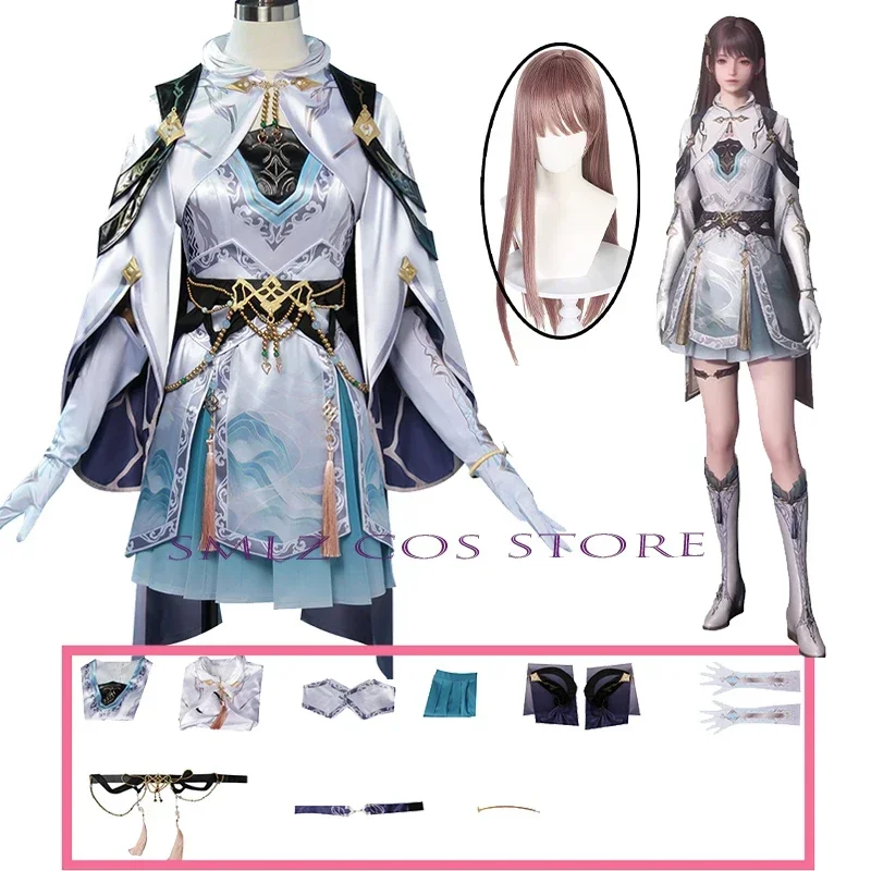 

Anime SUPACE Xavier Cosplay Game Love and Deepspace Heroine Cosplay Uniform Dress Wig Set Party Play Outfit for Woman