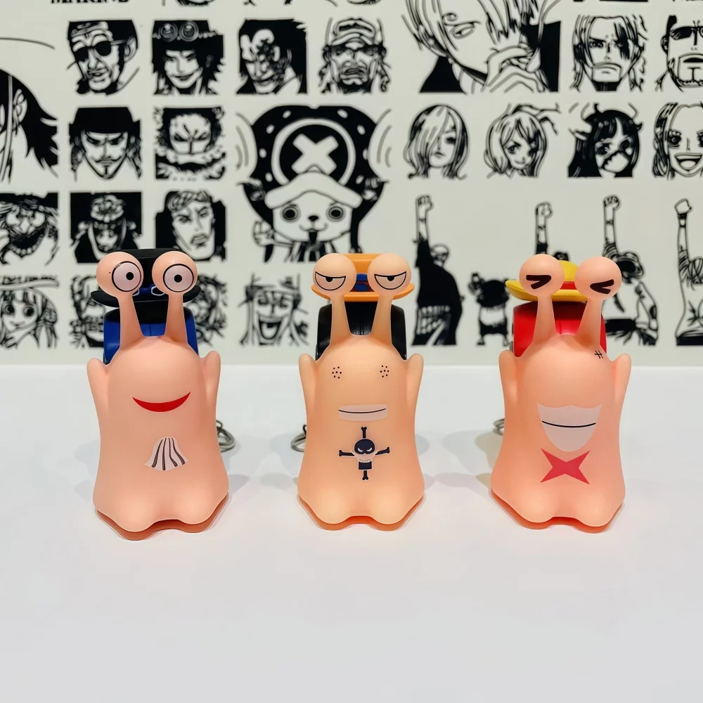 One Piece Voice Recorder Keychain Cute Luffy Figure Gift Toy with Record Playback for Messages Love Confession Display Decor