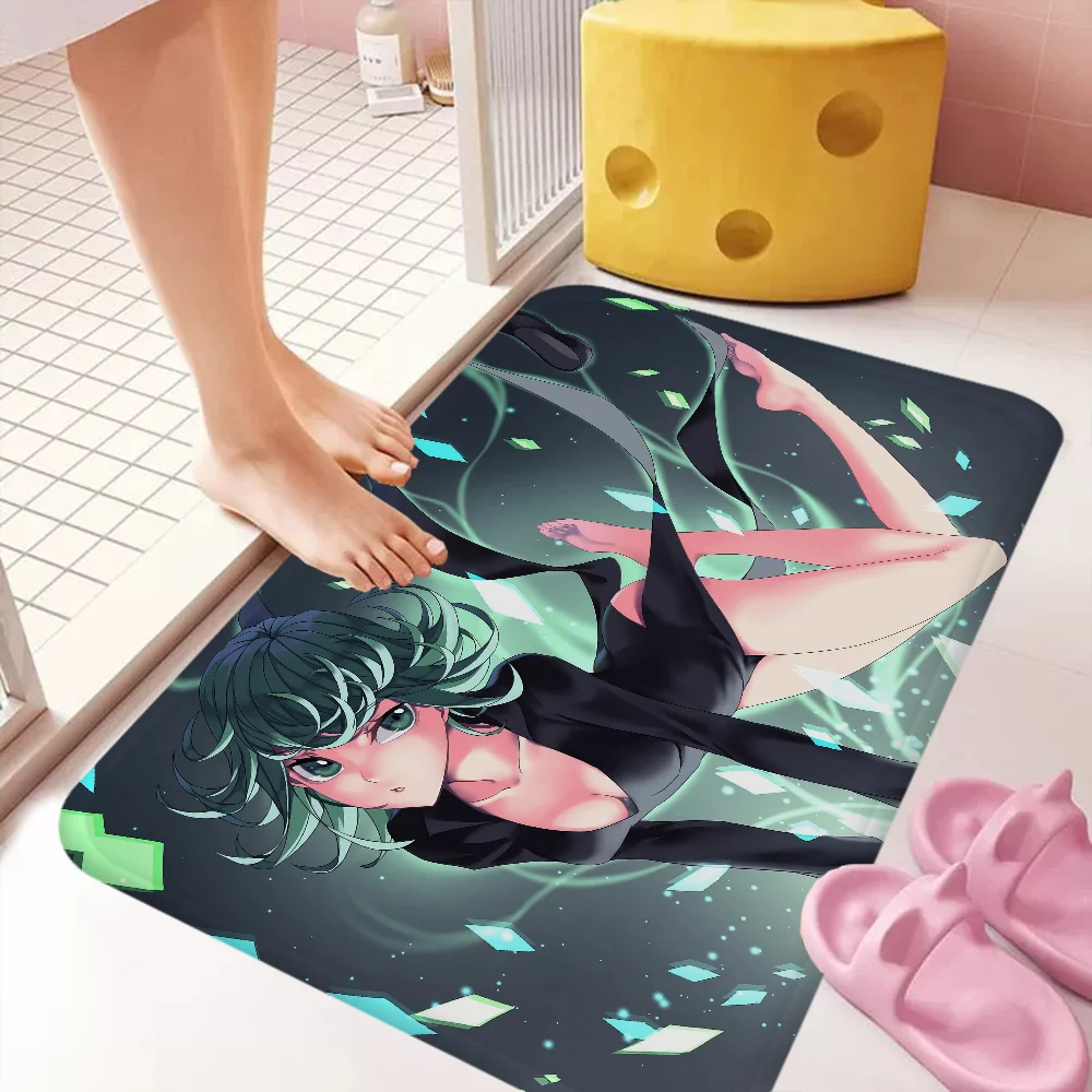 ONE P-PUNCH M-MAN Bathroom Mat Anti-slip Absorb Water Long Strip Cushion Bedroon Mat Welcome Doormat