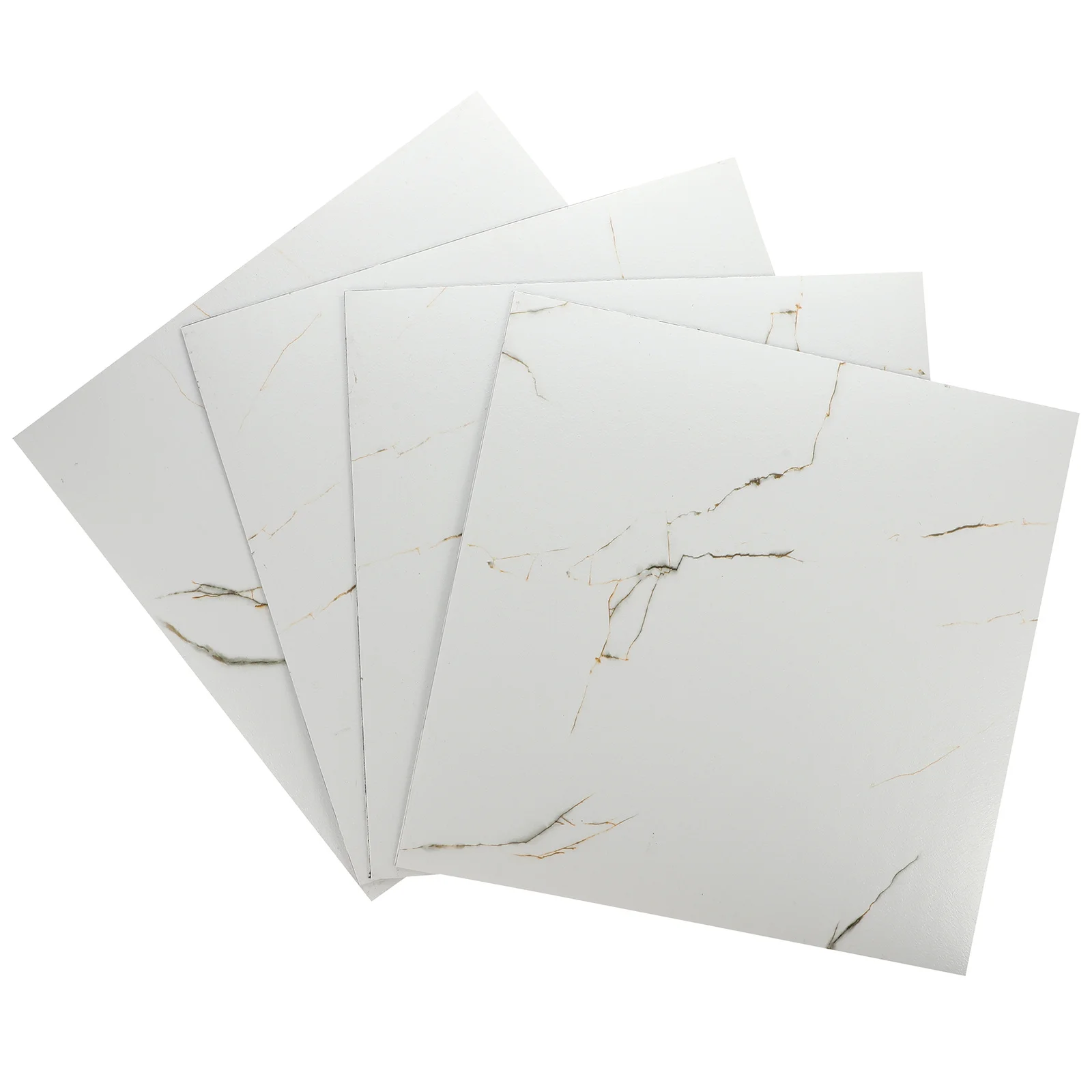 

4pcs Stone Plastic Floor Self Adhesive Marble Sticker Tile Home Decor Durable PVC Kitchen Bathroom Garden Supplies