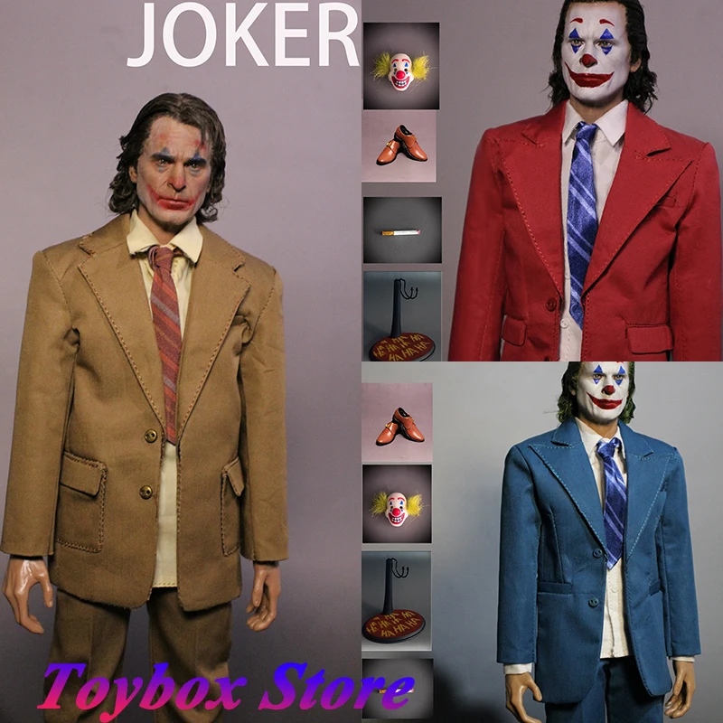 XT001 1/6 Joaquin Phoenix Version Joker Mini Collectible Figurine Detective Comics Villain Comedian 12