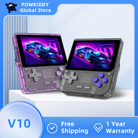 POWKIDDY New V10 Retro Handheld Gaming Console 3.5-inch IPS Screen 480*320 RK3326 Open Source System Cheap Kids Christmas Gift