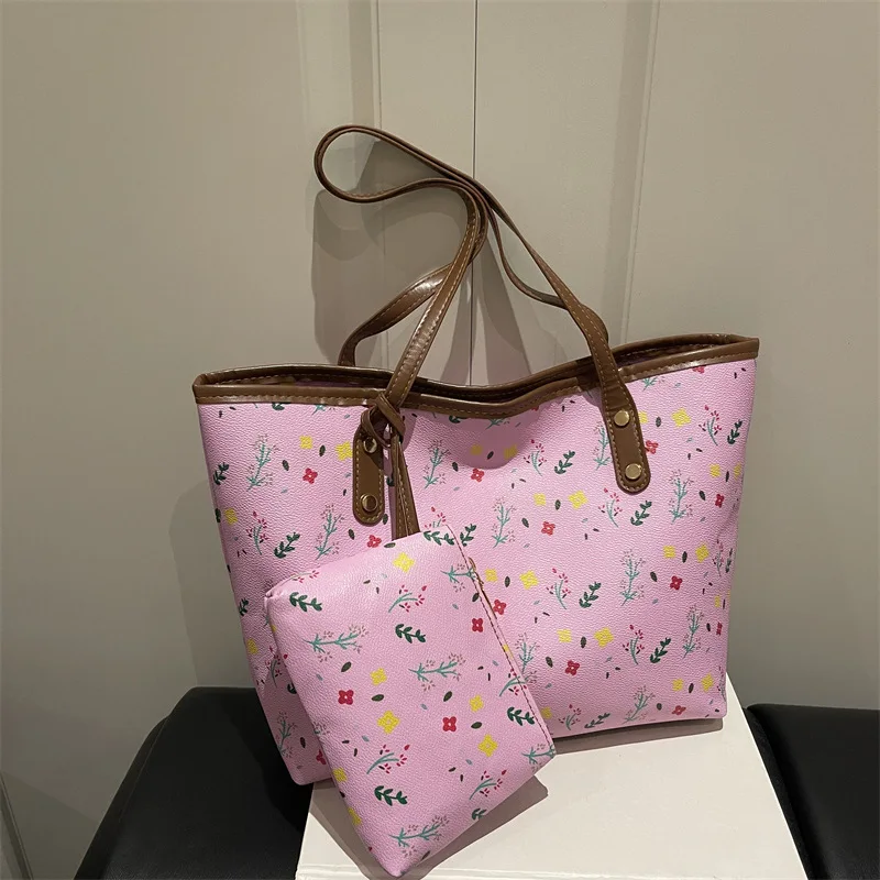 

Cross-border new summer printing large-capacity commuting temperament tote bag fashionable versatile high-end shoulder bag women
