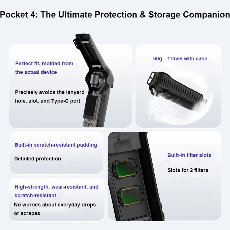 

Portable Protective Shell Case for DJI Pocket 4 Storage Box Shockproof for DJI Osmo Pocket 4 Camera Gimbal Accessories