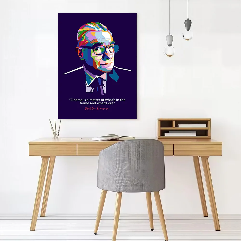 Martin Scorsese Poster Canvas Wall Art Custom Photo Print Modern Painting for Fans Decor Living Room Interior Decoration Bedroom