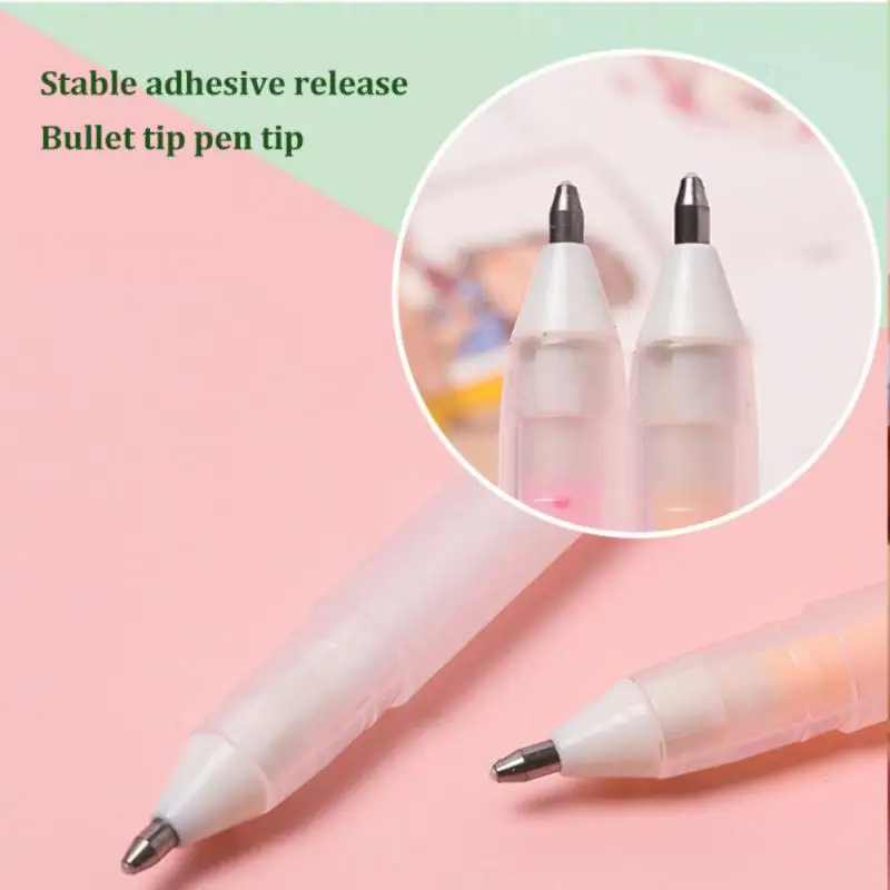 

Candy Color Glue Pen Handbook Dispensing Pen Quick-Drying Dot Gule Stick DIY High Viscosity Glue School Office Supplies