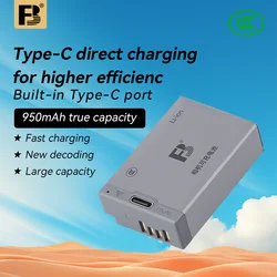 FB LP-E17 USB-C Camera Battery with Type-C Charging Port for Canon R8 R10 R50 R100 RP 850D 800D 760D 750D 77D M6II M5 M3 200DII