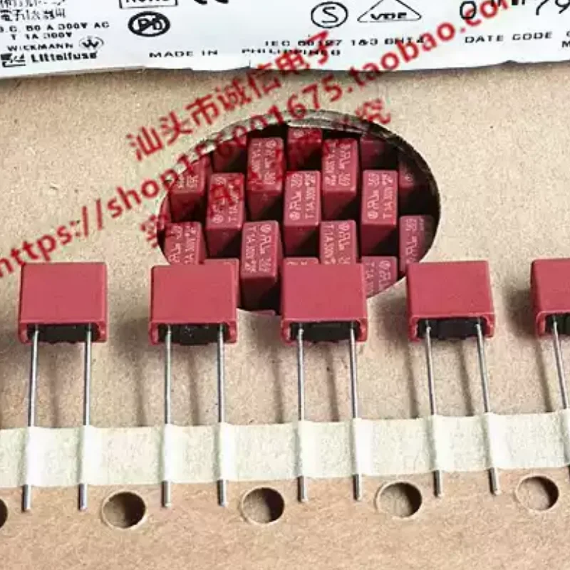 5-100pcs 369110000369 T1A 300V square fuse tube TE5 block disposable fuse
